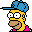 Simpsons Family Dancin Homer Icon